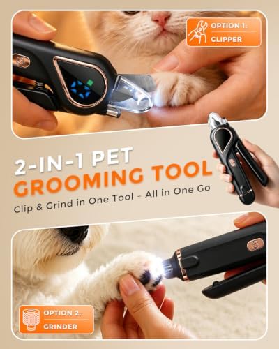 2-in-1 Dog Nail Clippers & Cat Grinder - Image 2