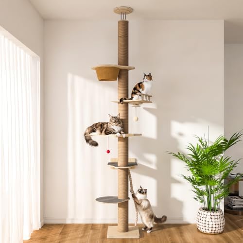 Cat Tree Floor to Ceiling, Cat Tower by Chuiendi