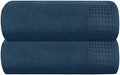 GLAMBURG 100% Cotton Oversized 2 Pack Bath Sheets 35x70, Ultra Soft Highly by GLAMBURG