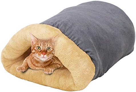 4 in 1 Self Warming Burrow Cat Bed Hideway Sleeping Cuddle Cave by GOOPAWS