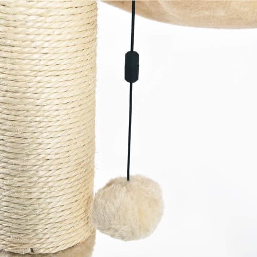 Amazon Basics Cat Tower with Hammock Bed and Scratching Post - Image 3