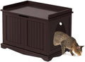 Yaheetech Cat Litter Box Enclosure, Hidden Pet Washroom Wooden Litter Cabinet by Yaheetech