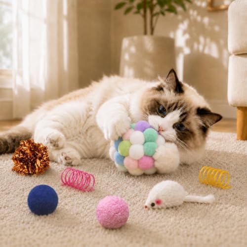 Cat Toys for Indoor Cats, 46 Pack Interactive Cat Toy Set for Kitten - Image 6