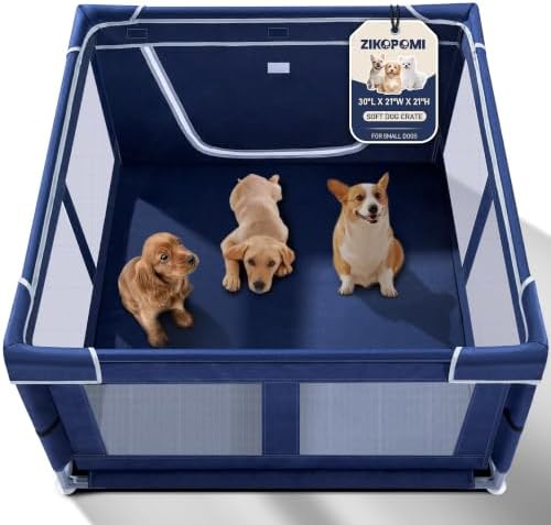 Puppy Playpen Indoor for Dog Small Pets, Dog Playpen 42x42x25 Inch, Dog Play Pen by ZIKOPOMI