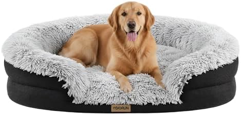 Miorun Fluffy Orthopedic Dog Beds Large Sized Dog by Miorun