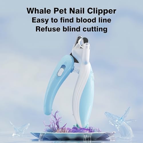 Dog & Cat Nail Clippers with LED Light, Illuminates Nails Helps See Quick - Image 2