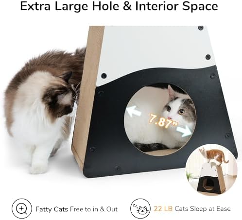 FUKUMARU Cardboard Cat Scratcher, 19.5 Inch Cat Scratching House Indoor - Image 4