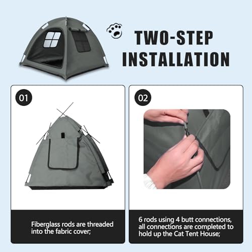 Anti-Anxiety Open Pet Tent for Cats & Dogs, Calming Hideaway - Image 6