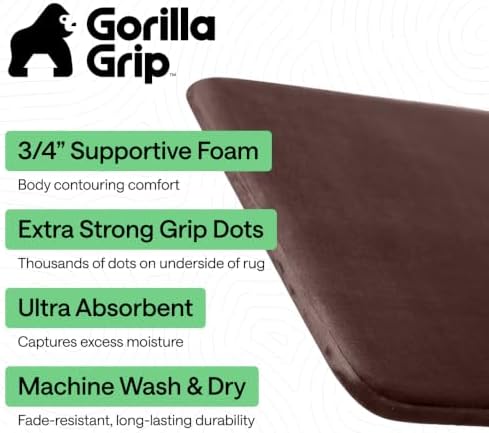 GORILLA GRIP® Memory Foam Bath Rug - Image 2