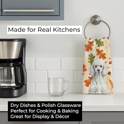 Caroline's Treasures Poodle Dogs Kitchen Towel 15x25 in - Image 3