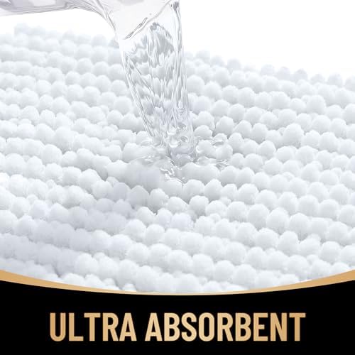 OLANLY Thick Chenille Bathroom Runner Rugs 59x20, Absorbent Bath Mat - Image 3