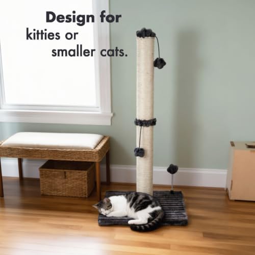 MECOOL 34“ Tall Cat Scratching Post Premium Basics Kitten Scratcher Sisal - Image 3