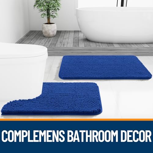 OLANLY Bathroom Rugs 36x24, Extra Soft Absorbent Chenille Bath Rugs - Image 7
