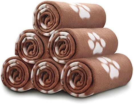 Comsmart Dog Blankets, 6 Pack Fleece Pet Blankets, 24x28 Inches by Comsmart