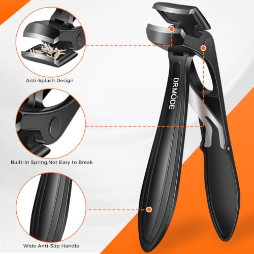 Toenail Clippers for Thick Toenails for Seniors, Angled Head Wide Opening - Image 3