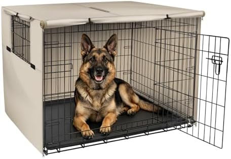 Explore Land Dog Crate Cover, 48 inches, Light Tan by ExploreLand
