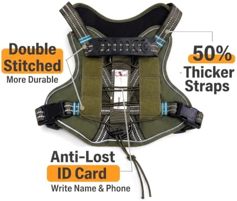 Dog Harness and Leash Set for Small Dogs, No Pull Tactical Dog Harness - Image 5