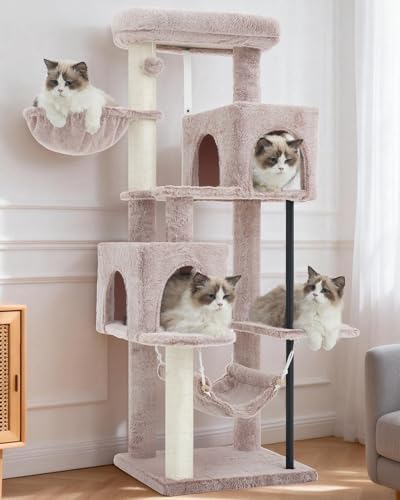 Gitelsnour Cat Tree Tower with Sturdy Steel Tube by Gitelnour