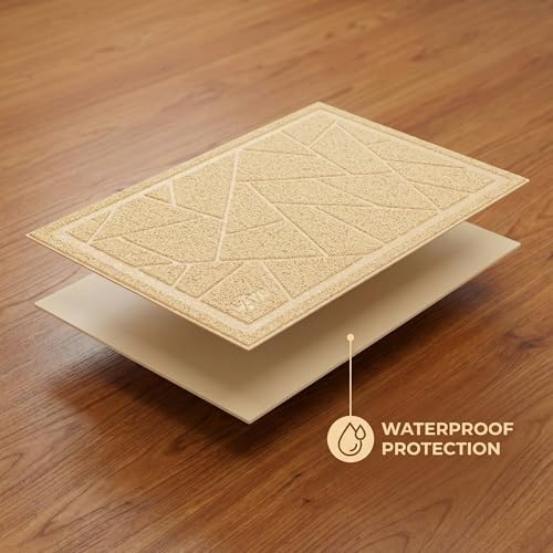 WePet Cat Litter Box Mat, Kitty Premium PVC Pad, Durable Trapping Rug, - Image 6