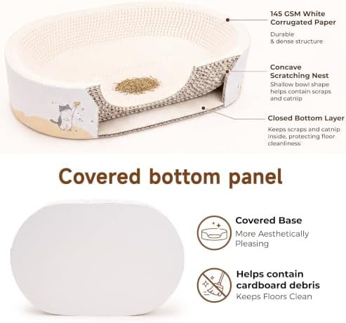 PatiencET Oval Cat Scratcher Bed - Image 6