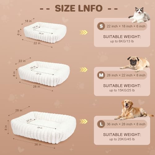 Dog Bed for Small Medium Size Dog, Washable Fluffy Rabbit Fur Pet Bed for Puppy - Image 5