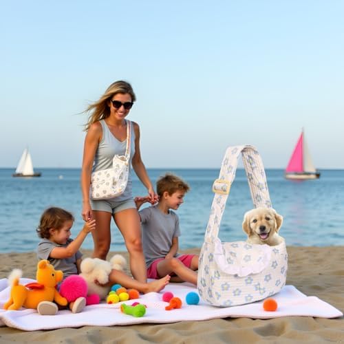 Floral Dog Carrier Sling for Cats & Small Dogs - Image 6