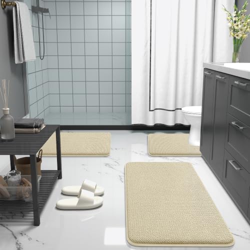 OLANLY Memory Foam Bathroom Runner Rug 40x24, Absorbent Long Bath Mat - Image 7