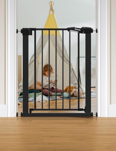 Bebelio 26–28.5" Narrow Baby Gate, No Driiling, PressGuard P7 by BABELIO