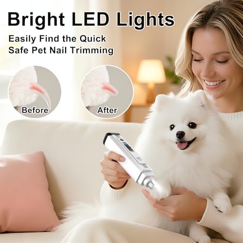Quiet Dog Nail Grinder, Electric Dog Nail Trimmer - Image 6