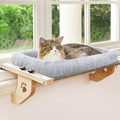 AMOSIJOY Wooden Cat Windowsill Perch by AMOSIJOY