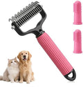 Pet Deshedding Brush & Dematting Comb Set by Unknown