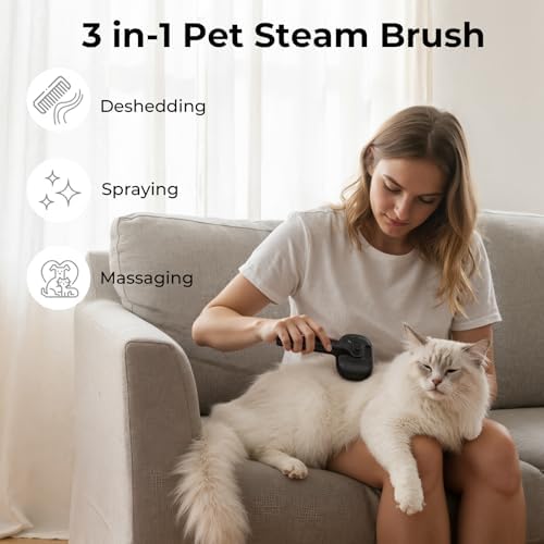 Pecute Self-Cleaning Steam Dog Cat Brush - Image 2