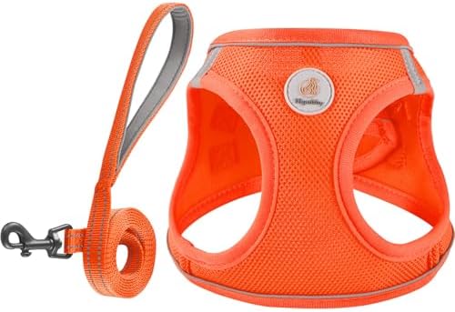 Hipubby Dog Harness and Leash Set, No Pull Soft Mesh Puppy Harness by Hipubby