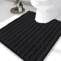 Smiry Bathroom Toilet Rugs U Shaped 24X20, Chenille Bath mats by Smiry