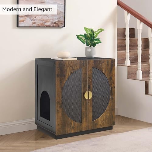 unipaws Tall Cat Litter Box Enclosure - Image 3