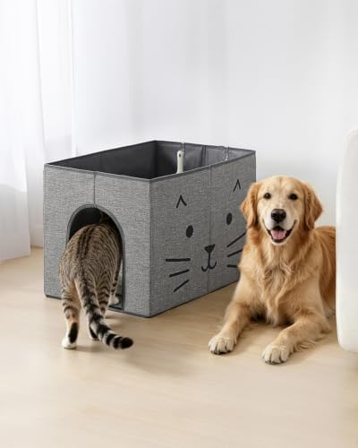 Dog Proof Cat Litter Box Enclosure by Coorganisers