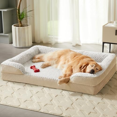 LEXTRO Washable Orthopedic Dog Bed, Waterproof Couch by LEXTRO