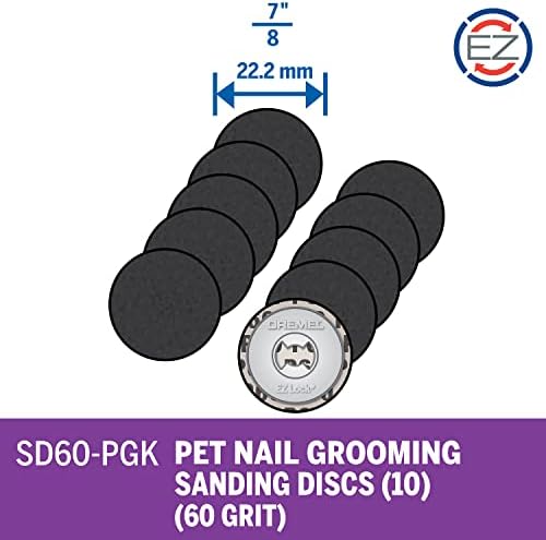 Dremel SD60-PGK EZ Lock Pet Nail Grooming Sanding Discs - Image 2