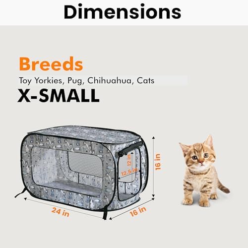 Portable Collapsible Pop Up Kennel, Tail Waggers - Image 2