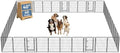 DUMOS Dog Playpen 40 Inch 40 Panels Indoor Outdoor Metal Pet Fence by DumosLifestyle