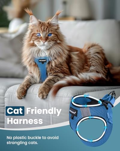 FAYOGOO Cat Harness and Leash Set, Escape-Proof Step-in Vest - Image 3