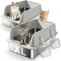Stainless Steel Cat Litter Box 2 Pack by Unknown