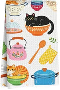 Cute Cat Kitchen Towels 24x14 Inch, Cats Gifts Reusable Dish Towel by Hanamiya+Na