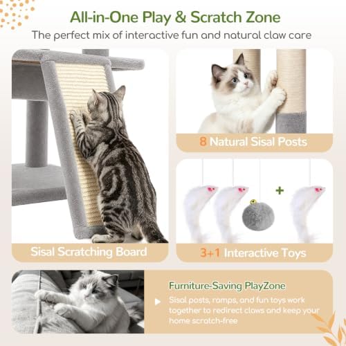 Globlazer 73in Corner Stable Cat Tree - Image 6