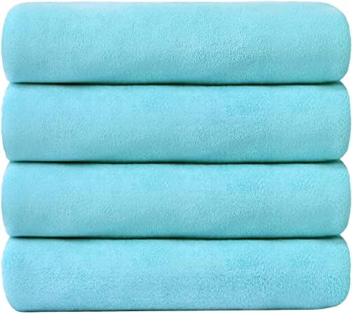 JML Microfiber Bath Towels, Sky Blue - Image 2