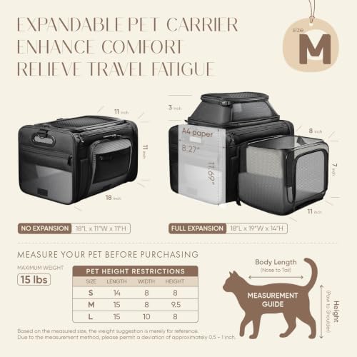 Top-Side Expandable Pet Carrier, Treat Window - Image 4