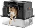 Stainless Steel Cat Litter Box by FZZOR