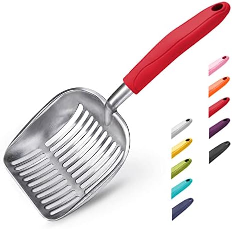 WePet Cat Litter Scoop, Aluminum Alloy Sifter, Kitty Metal Scooper, Deep Shovel by WePet