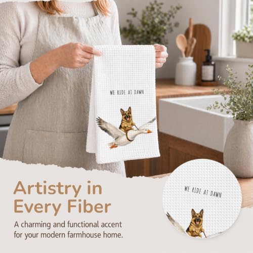 German Shepherd Kitchen Towels, Cute Hand Tea Towel - Image 4
