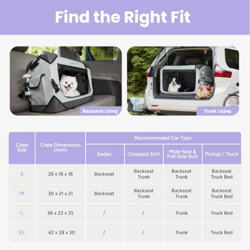 Lesure Portable Soft Collapsible Dog Crate - Image 4